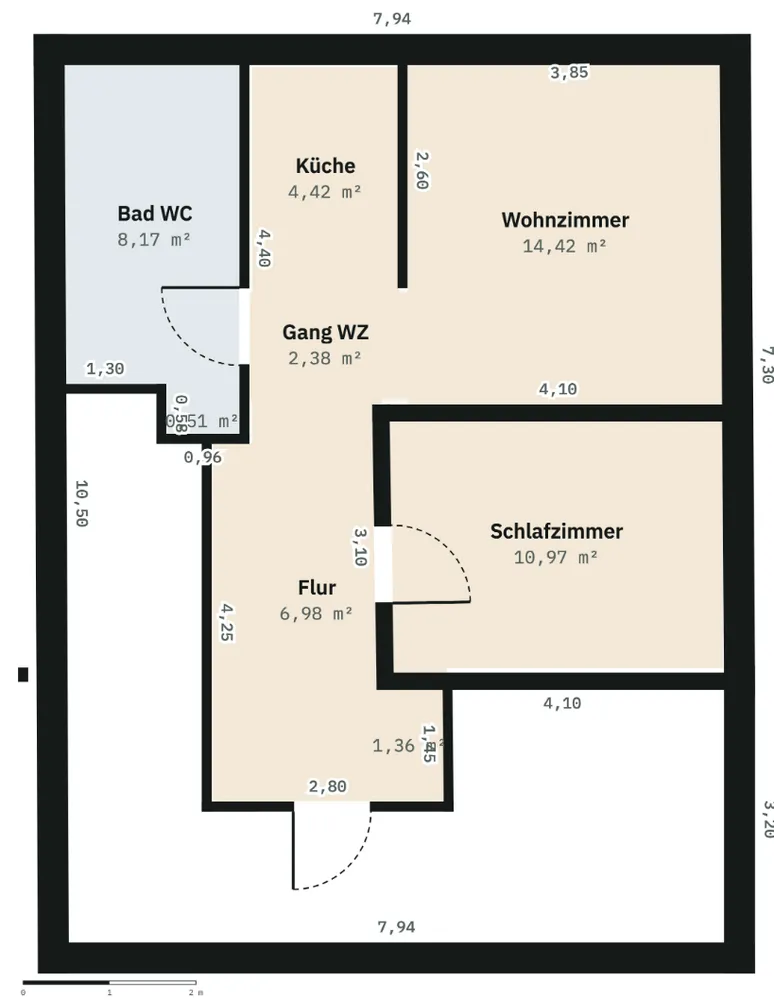 3 Zimmer Wohnung mit 52 m² in Tuttlingen – Bild 1