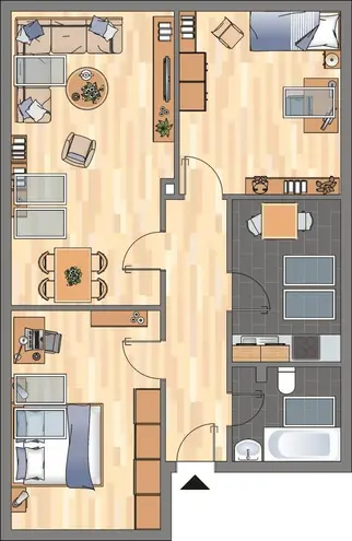 3 Zimmer Wohnung mit 52 m² in Braunschweig – Bild 5