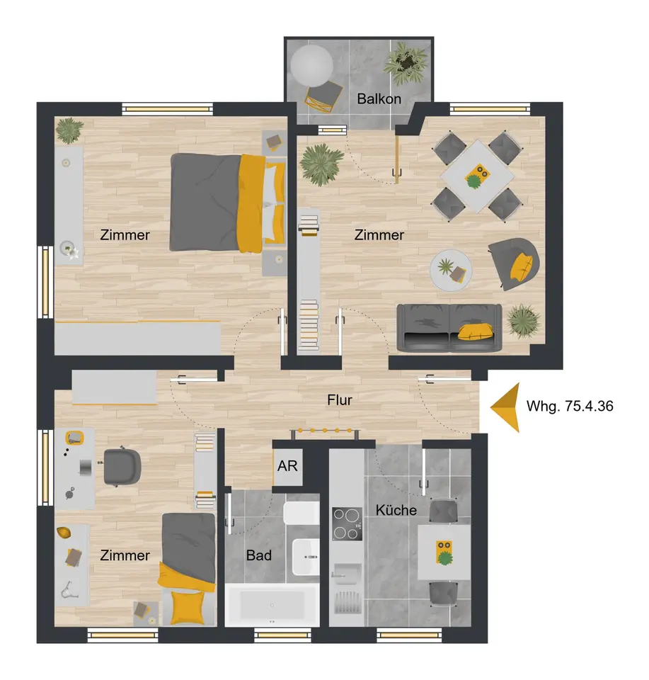 3 Zimmer Wohnung mit 60 m² in Osterode am Harz – Bild 5