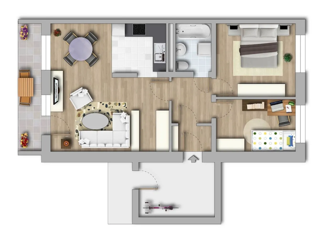 3 room apartment with 68 m² in Halle (Saale) – Photo 2