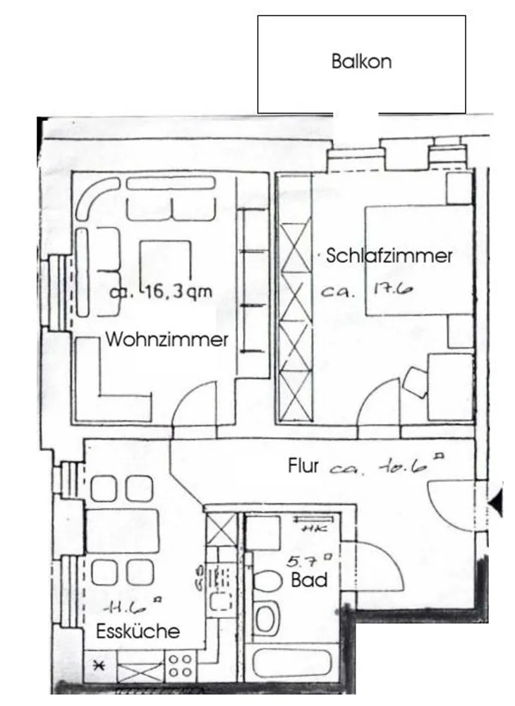 2 Zimmer Wohnung mit 64 m² in Dresden – Bild 2