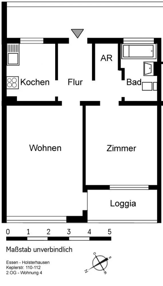 2 Zimmer Wohnung mit 55 m² in Essen – Bild 11