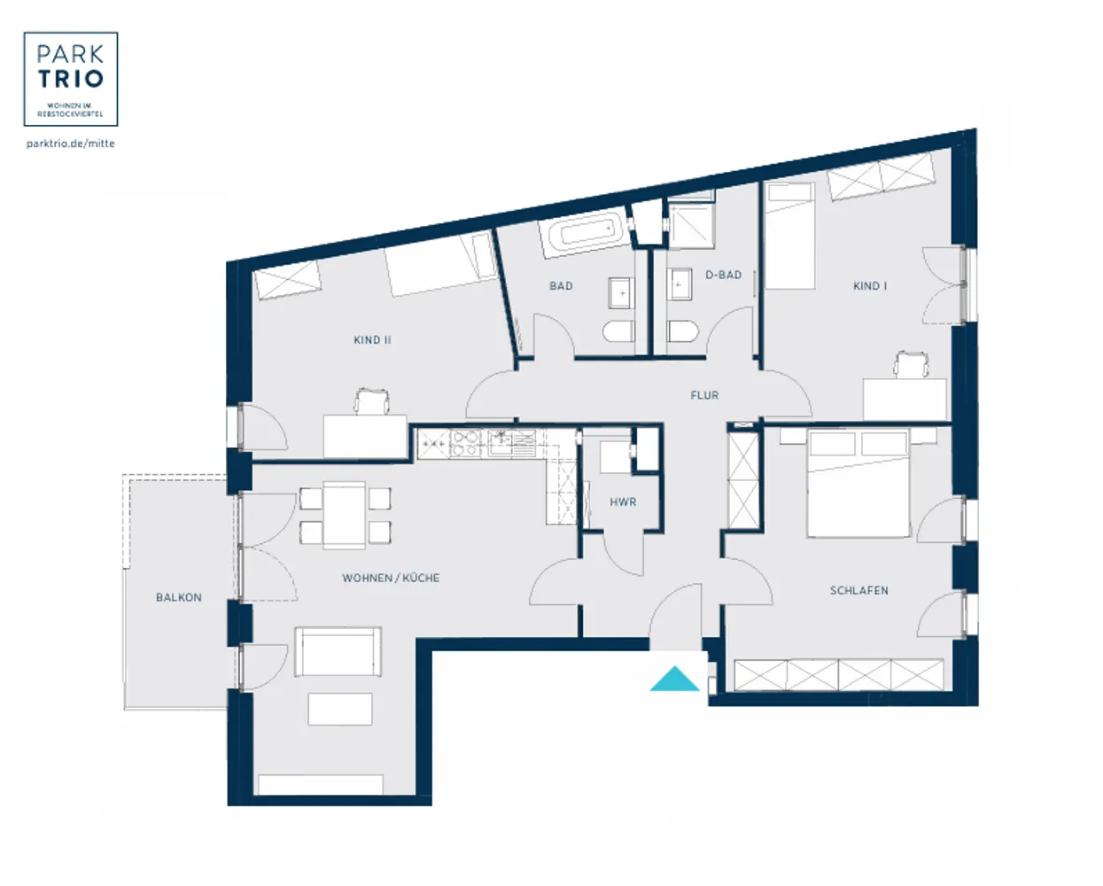 4 Zimmer Wohnung mit 124 m² in Frankfurt am Main – Bild 12