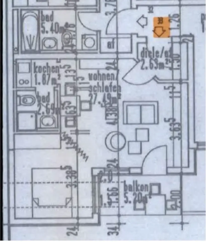 2 room apartment with 36 m² in Bayreuth – Photo 8