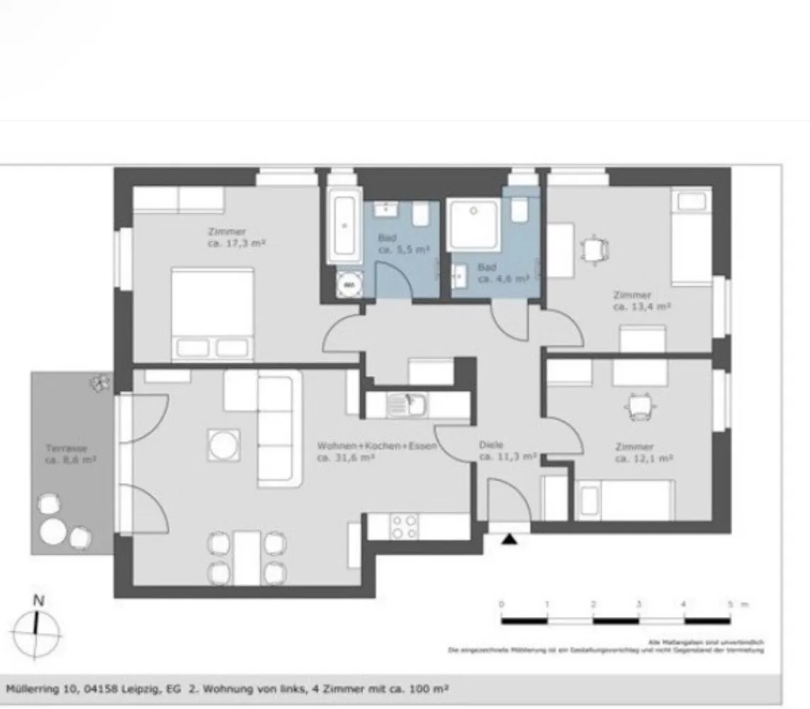 4 Zimmer Wohnung mit 105 m² in Leipzig – Bild 5