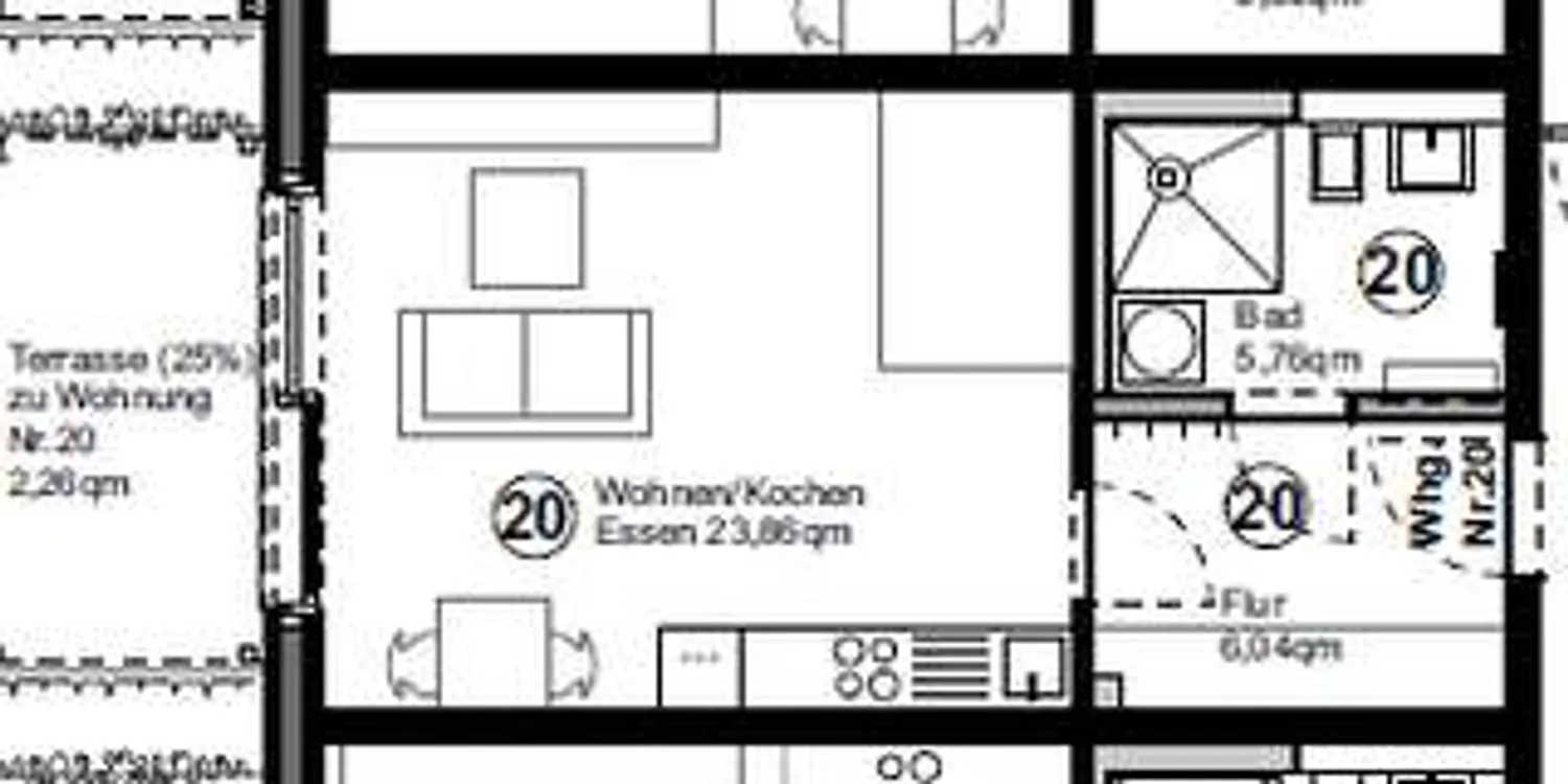 1 Zimmer Wohnung mit 38 m² in Münster – Bild 8