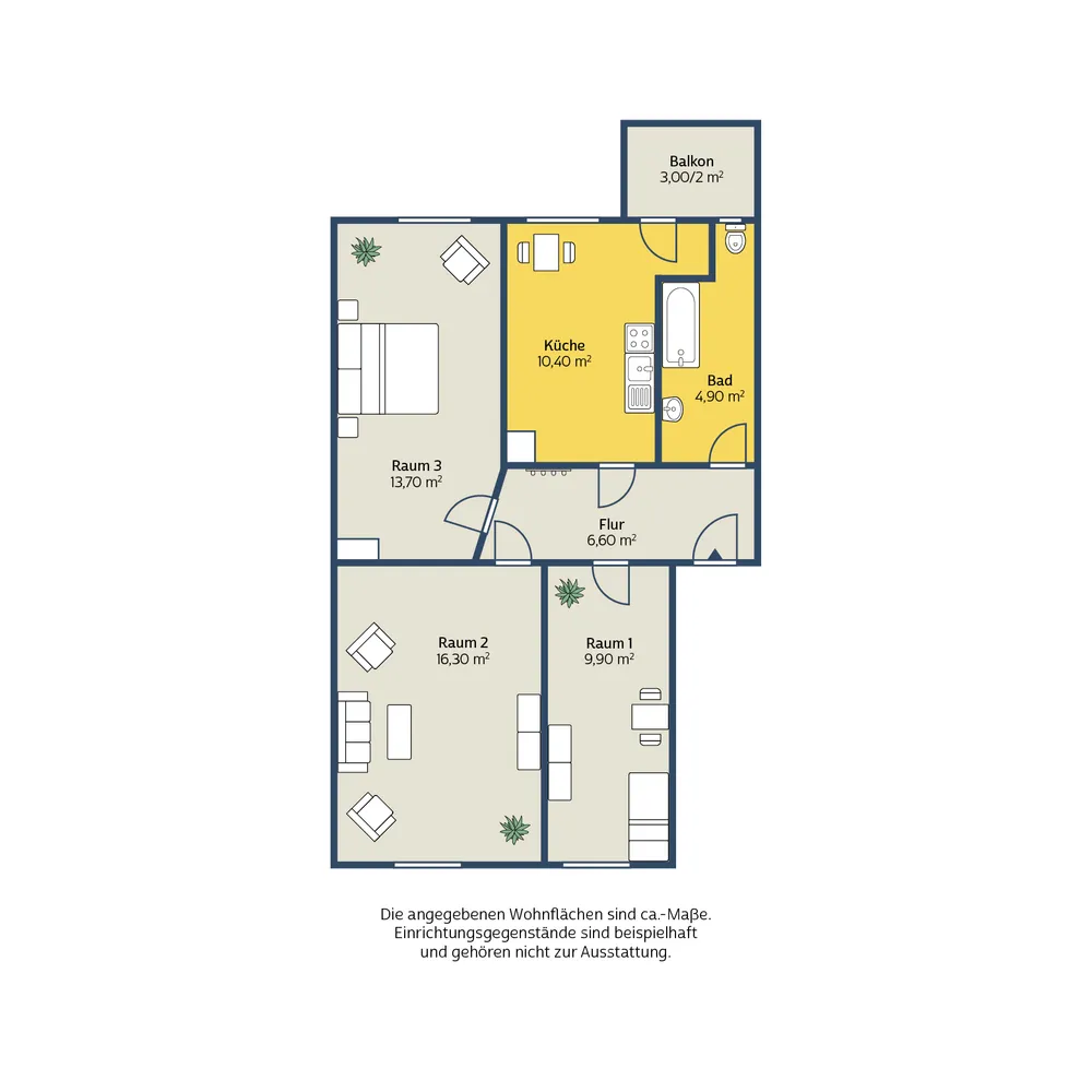3 Zimmer Wohnung mit 67 m² in Leipzig – Bild 6