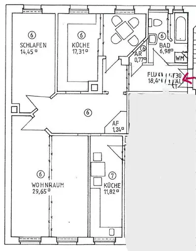 2 Zimmer Wohnung mit 87 m² in Leipzig – Bild 7
