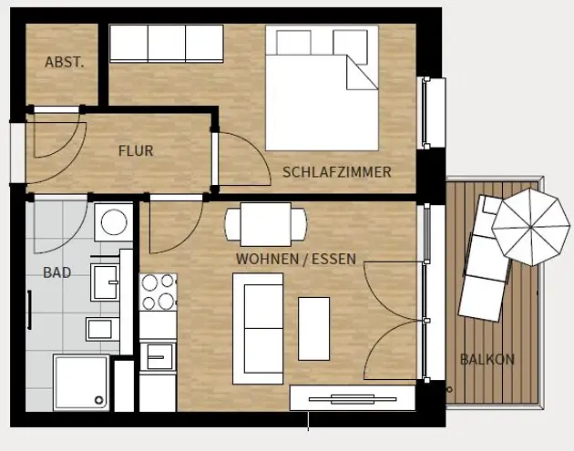 2 Zimmer Wohnung mit 40 m² in Dresden – Bild 8