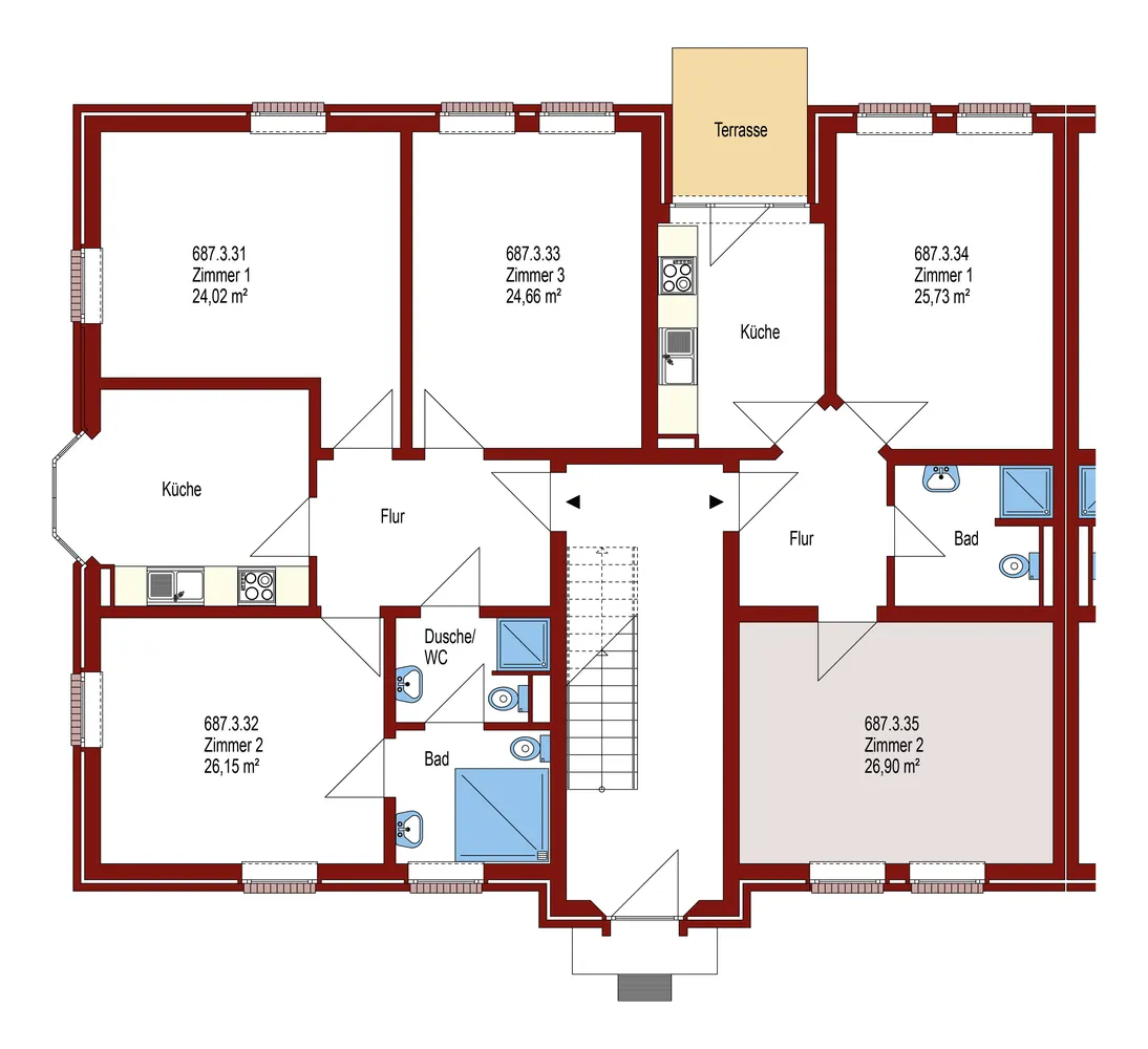 1 Zimmer Wohnung mit 27 m² in Oldenburg – Bild 2