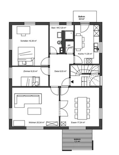 4 Zimmer Wohnung mit 94 m² in Stuttgart – Bild 8