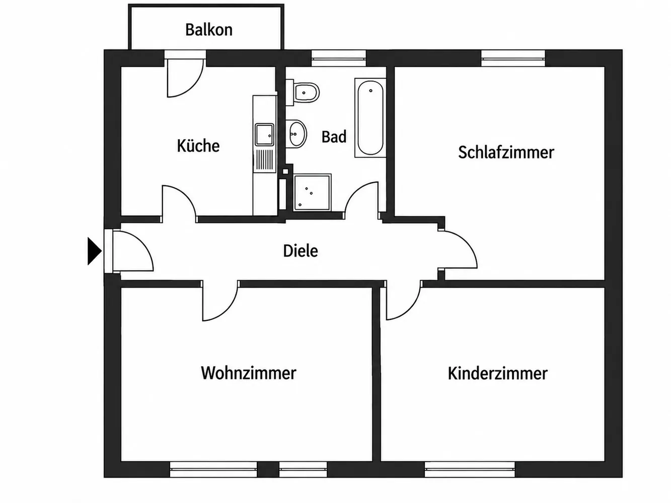 3 Zimmer Wohnung mit 82 m² in Merseburg – Bild 7