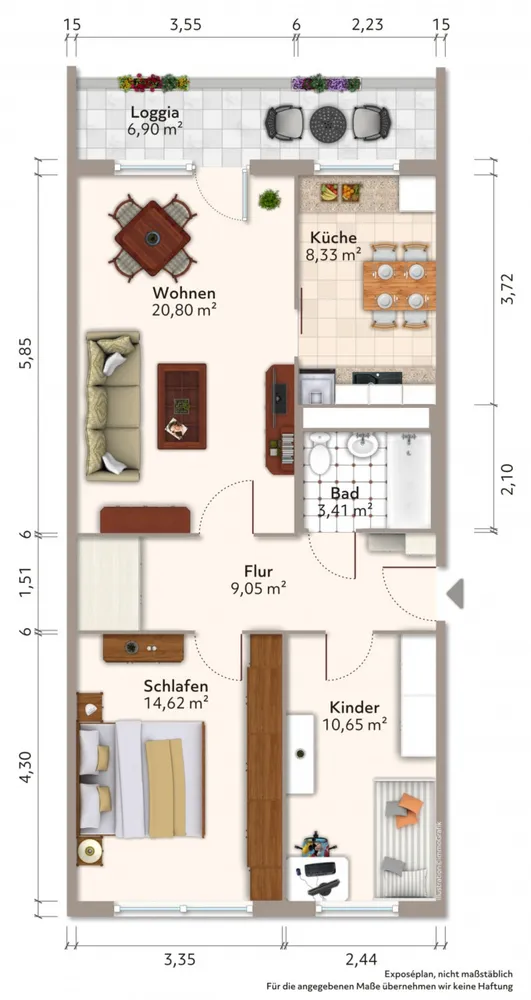 2 Zimmer Wohnung mit 55 m² in Bautzen – Bild 7
