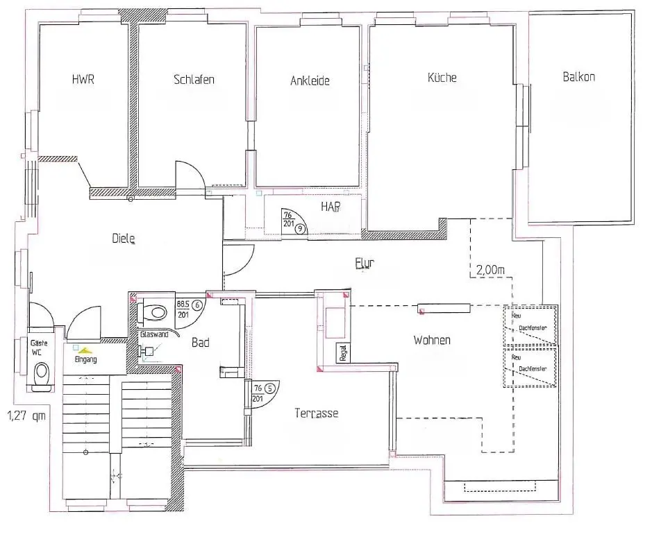 2 Zimmer Wohnung mit 152 m² in Zwickau – Bild 5