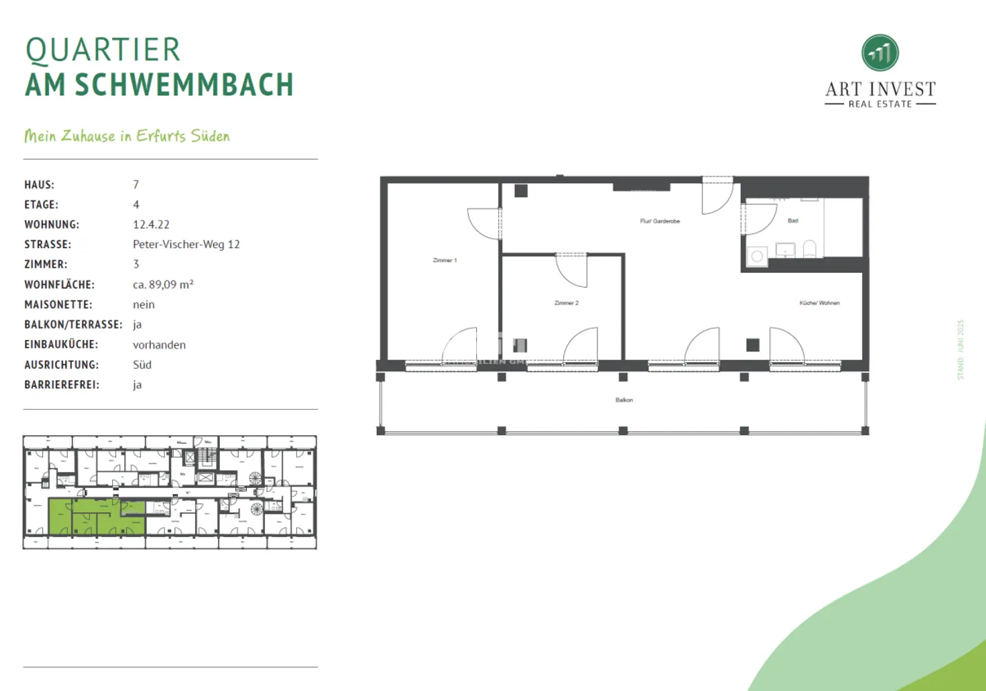 3 Zimmer Wohnung mit 89 m² in Erfurt – Bild 9
