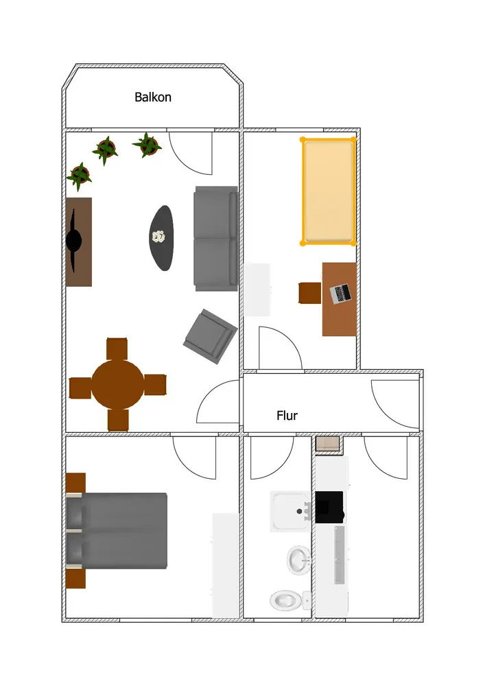 3 Zimmer Wohnung mit 62 m² in Halberstadt – Bild 1