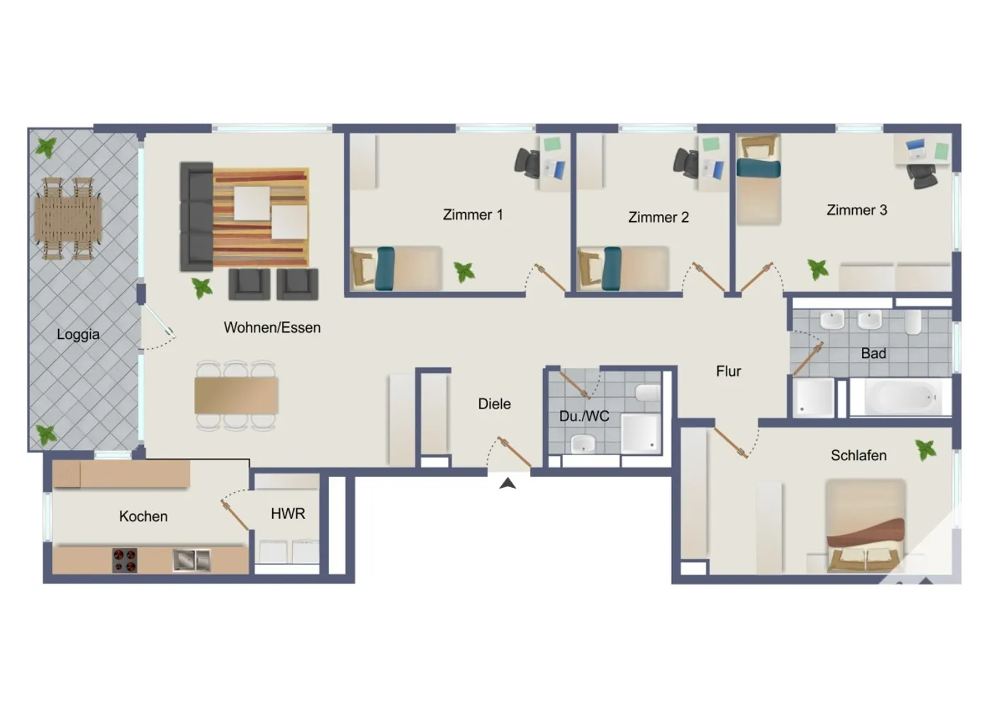 6 Zimmer Wohnung mit 157 m² in Stuttgart – Bild 4
