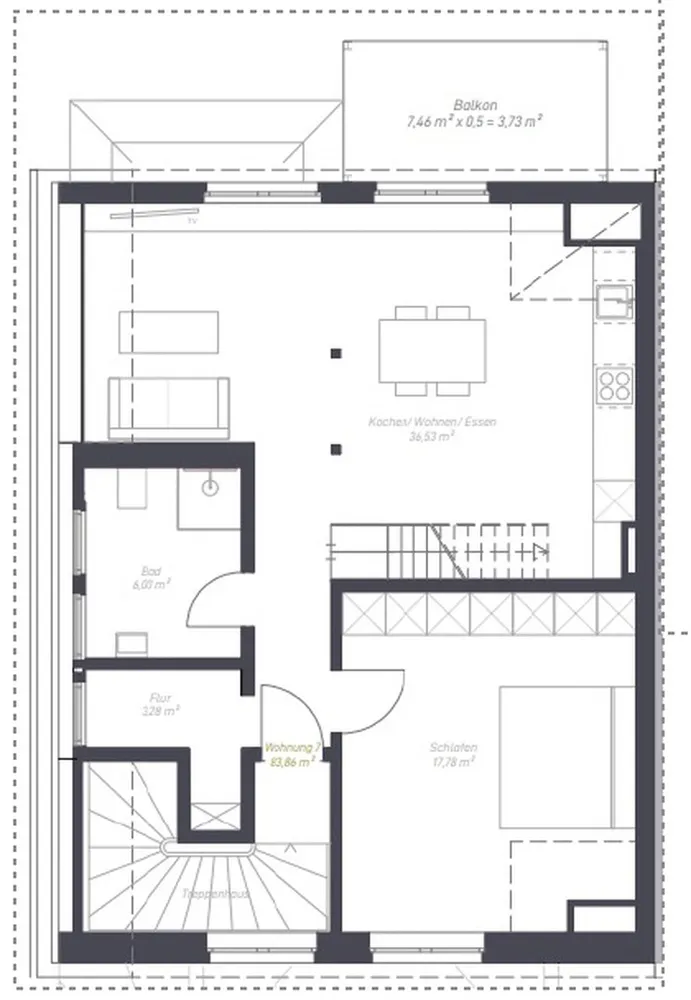3 Zimmer Wohnung mit 88 m² in Stuttgart – Bild 3