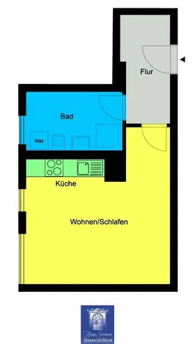 1 Zimmer Wohnung mit 34 m² in Dresden – Bild 9