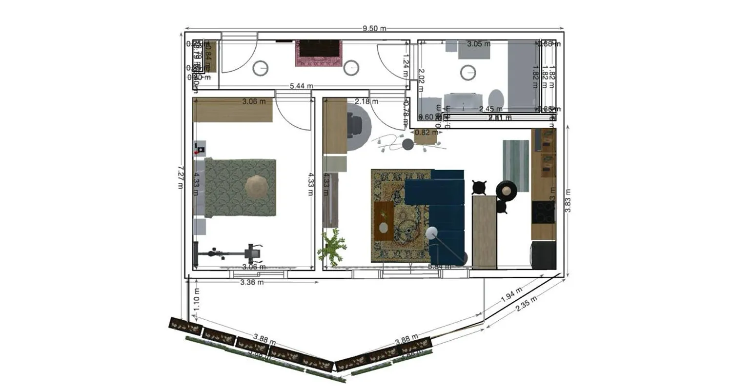 2 Zimmer Wohnung mit 54 m² in Köln – Bild 2