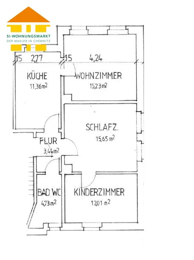 3 Zimmer Wohnung mit 63 m² in Borna – Bild 11
