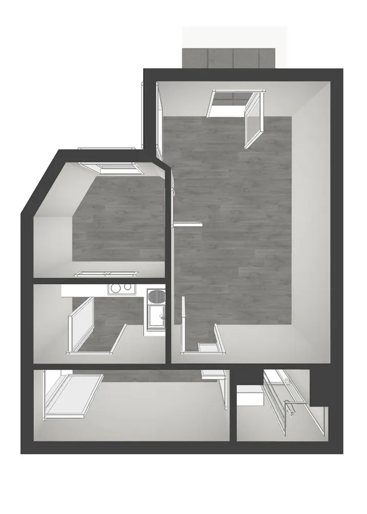 1 Zimmer Wohnung mit 35 m² in Halle (Saale) – Bild 10