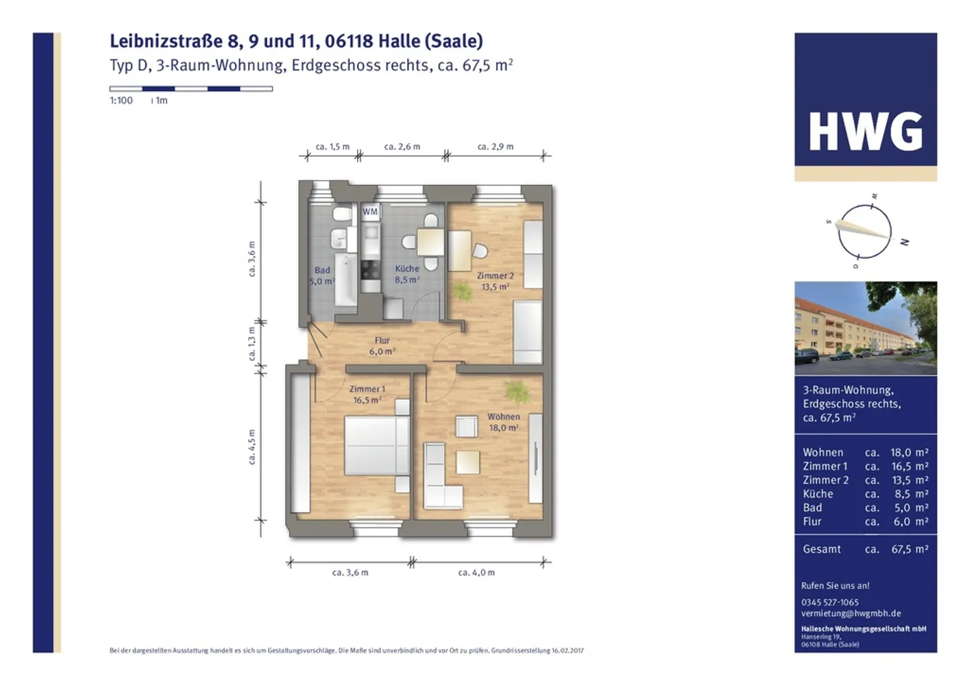 3 Zimmer Wohnung mit 69 m² in Halle (Saale) – Bild 12