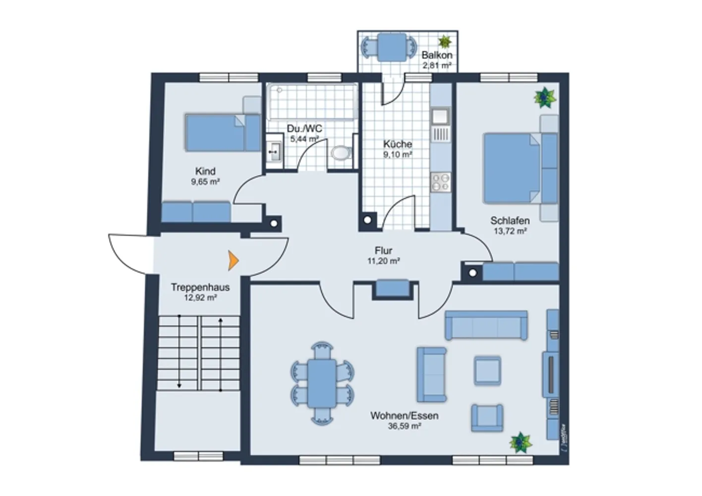 3 Zimmer Wohnung mit 86 m² in Karlsruhe – Bild 9