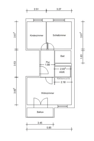 3 Zimmer Wohnung mit 57 m² in Magdeburg – Bild 8