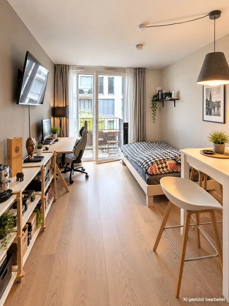 1 Zimmer Wohnung mit 25 m² in München – Bild 3