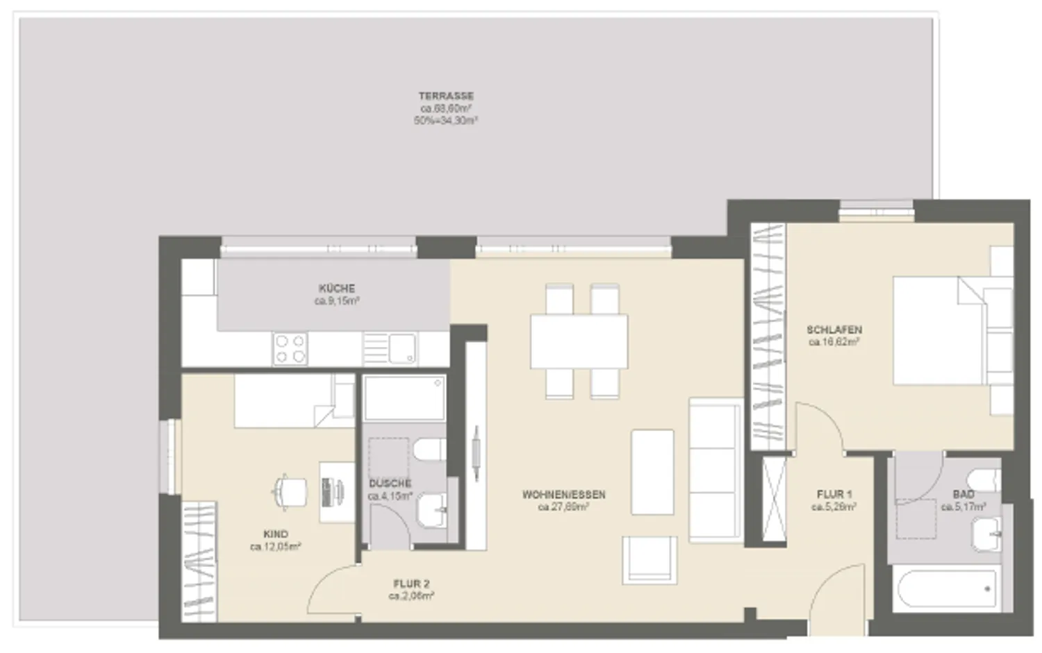 3 Zimmer Wohnung mit 116 m² in Frankfurt am Main – Bild 11