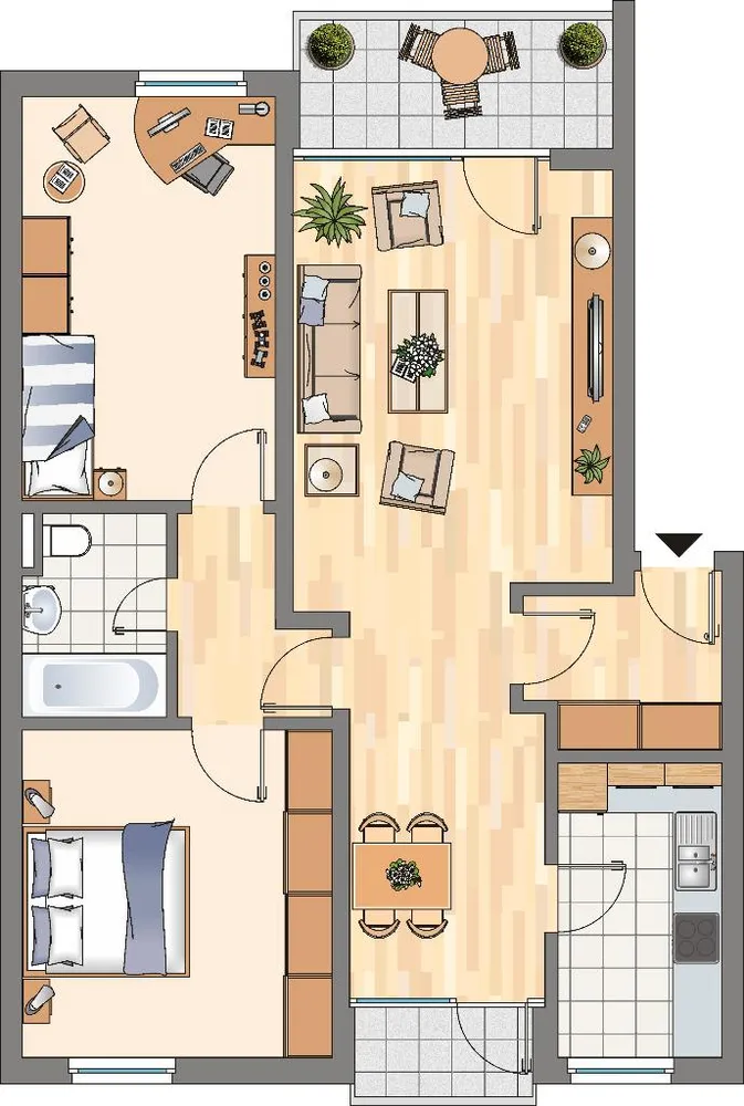 4 Zimmer Wohnung mit 73 m² in Dortmund – Bild 3