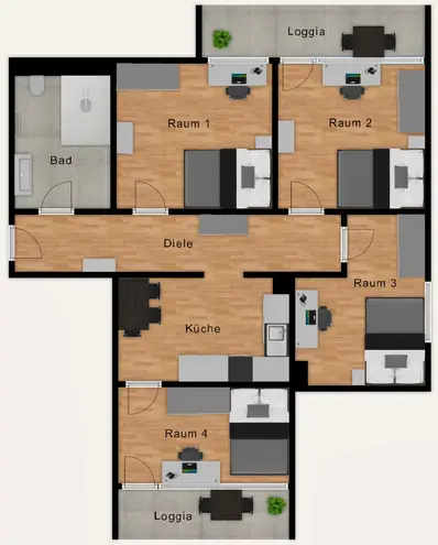 WG-Zimmer mit 12 m² in München – Bild 5