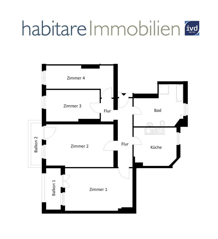 4 Zimmer Wohnung mit 110 m² in Berlin – Bild 5