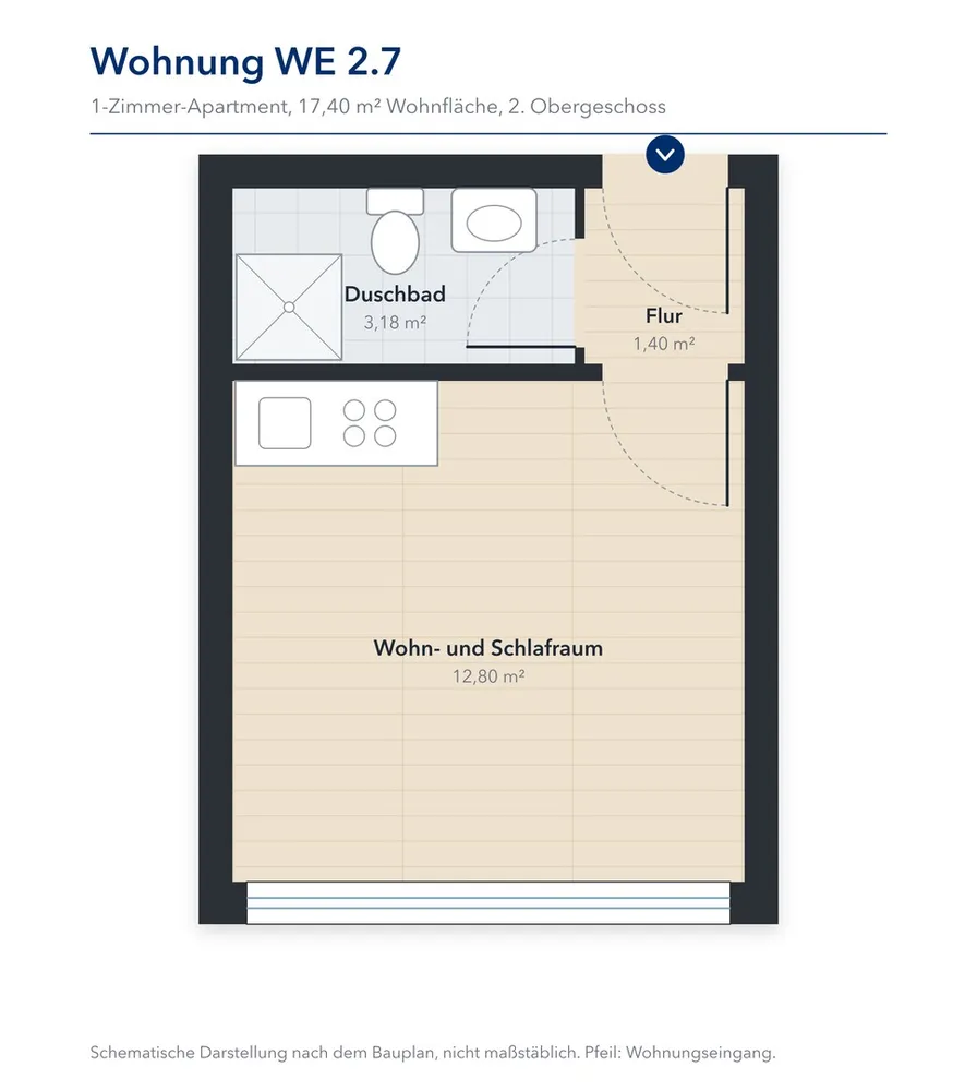 1 Zimmer Wohnung mit 17 m² in Vechta – Bild 9