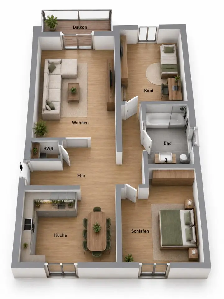 2 Zimmer Wohnung mit 76 m² in Suhl – Bild 9