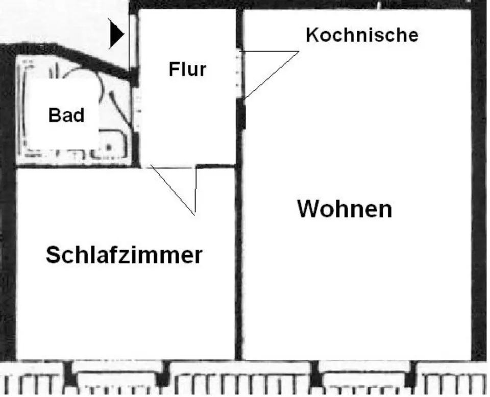 2 Zimmer Wohnung mit 47 m² in Crimmitschau – Bild 7