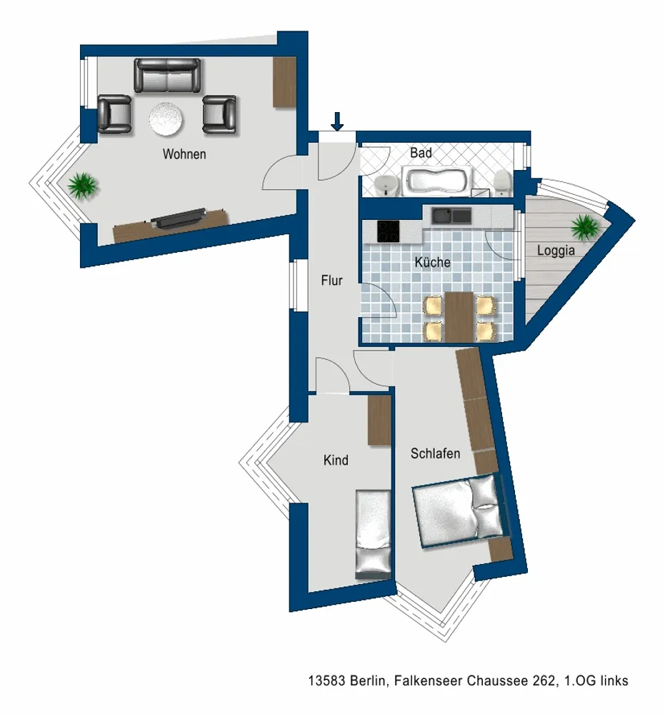 3 Zimmer Wohnung mit 75 m² in Berlin – Bild 2