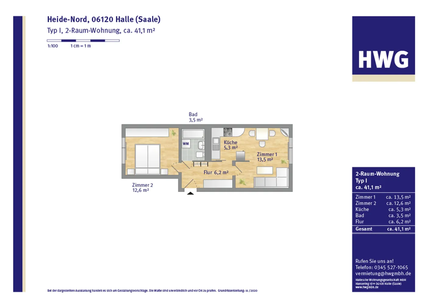 2 Zimmer Wohnung mit 41 m² in Halle (Saale) – Bild 6