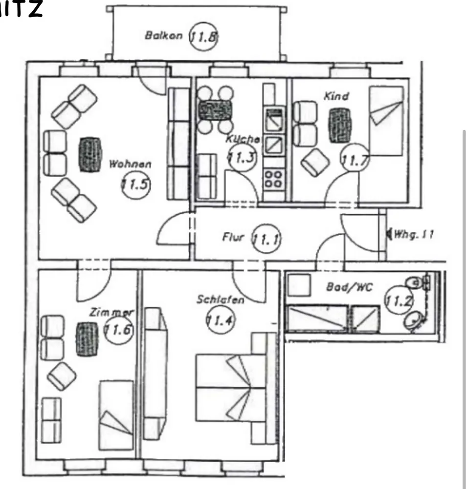 4 Zimmer Wohnung mit 86 m² in Chemnitz – Bild 1