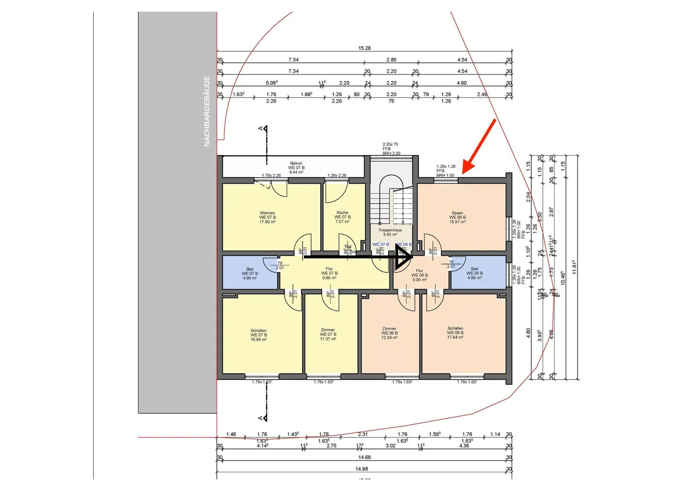 3 Zimmer Wohnung mit 55 m² in Bonn – Bild 2