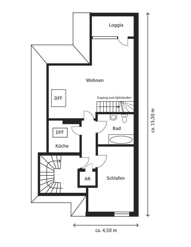 2 Zimmer Wohnung mit 70 m² in Mülheim an der Ruhr – Bild 2