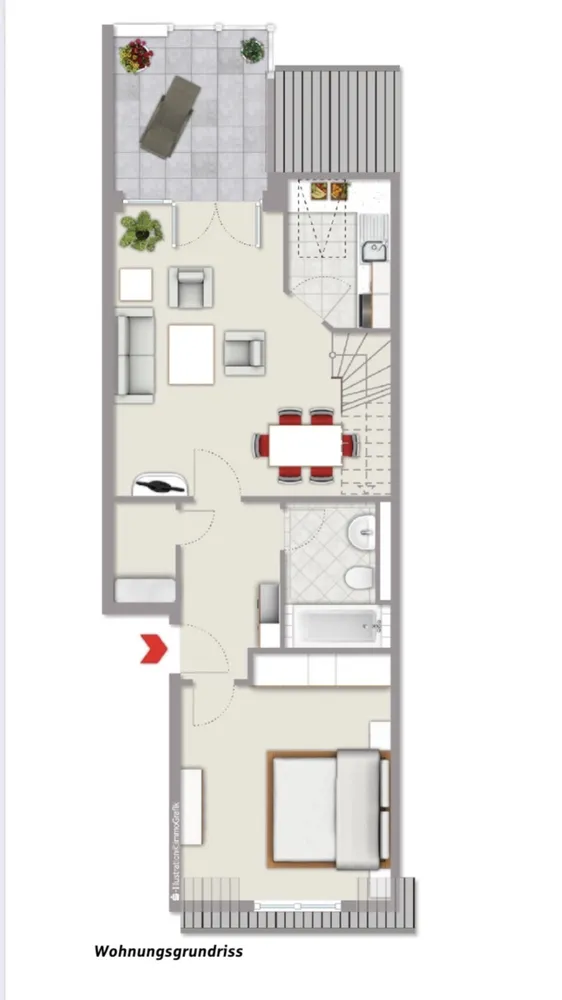 3 Zimmer Wohnung mit 70 m² in Neuss – Bild 2