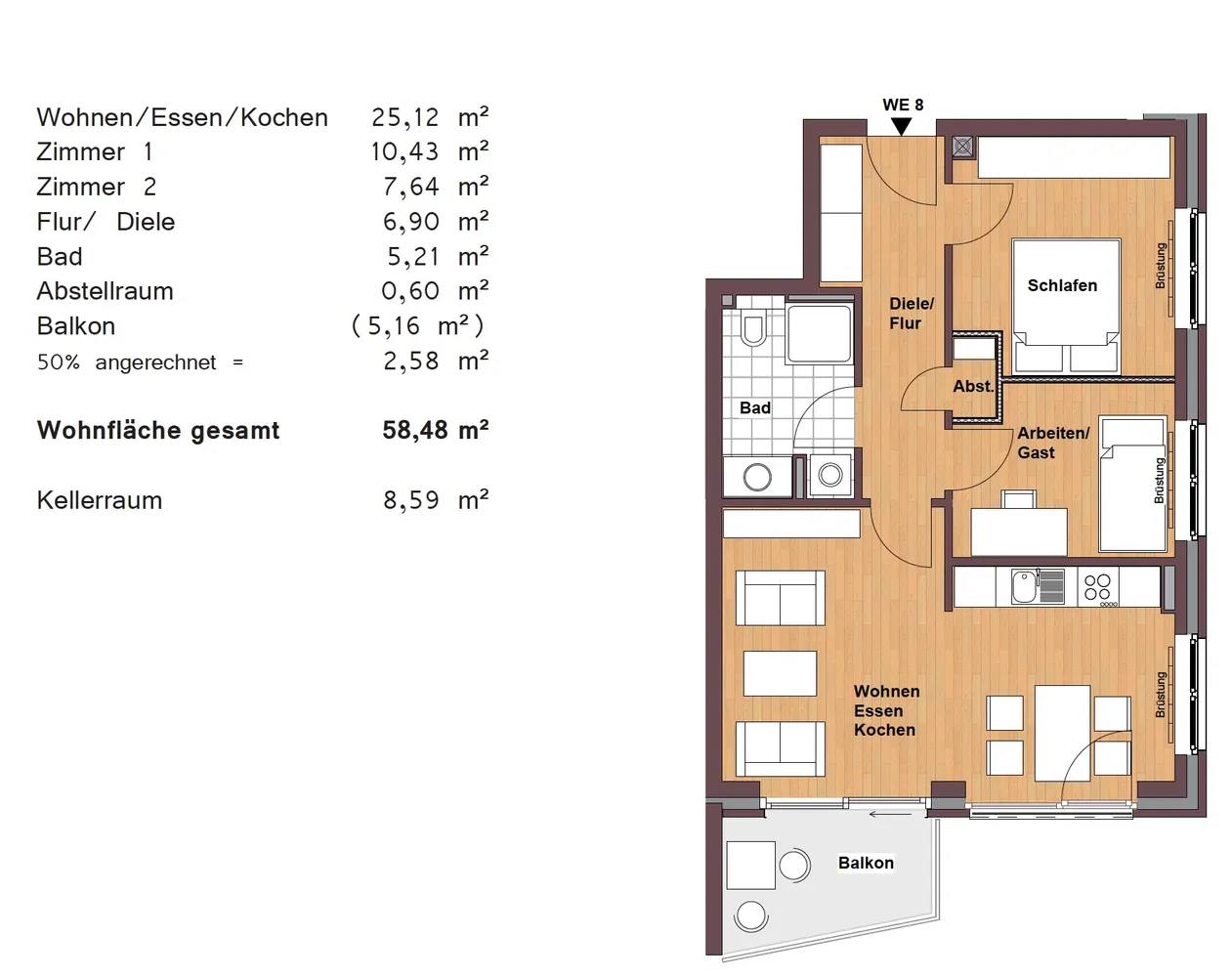 3 room apartment with 58 m² in Hamburg – Photo 5