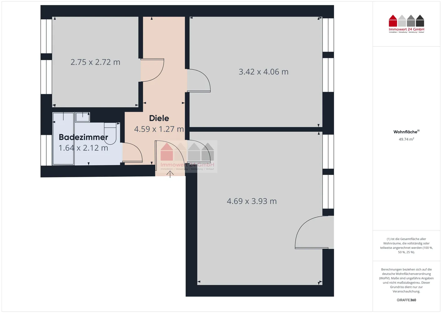 2 Zimmer Wohnung mit 53 m² in Hagen – Bild 6