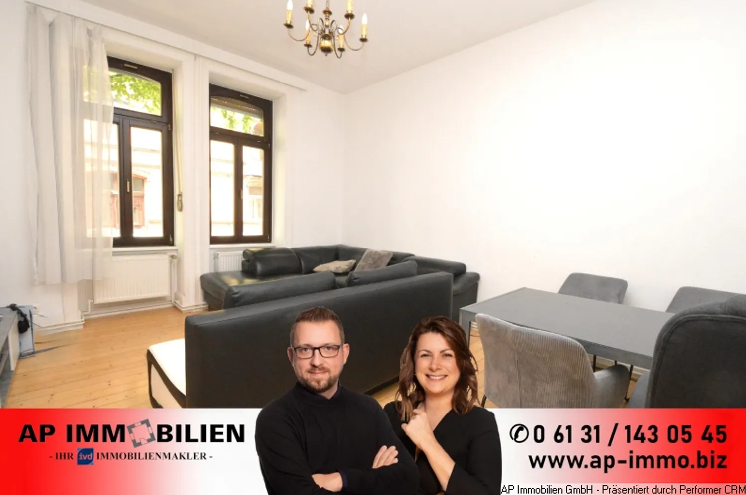 3 Zimmer Wohnung mit 74 m² in Wiesbaden – Bild 1