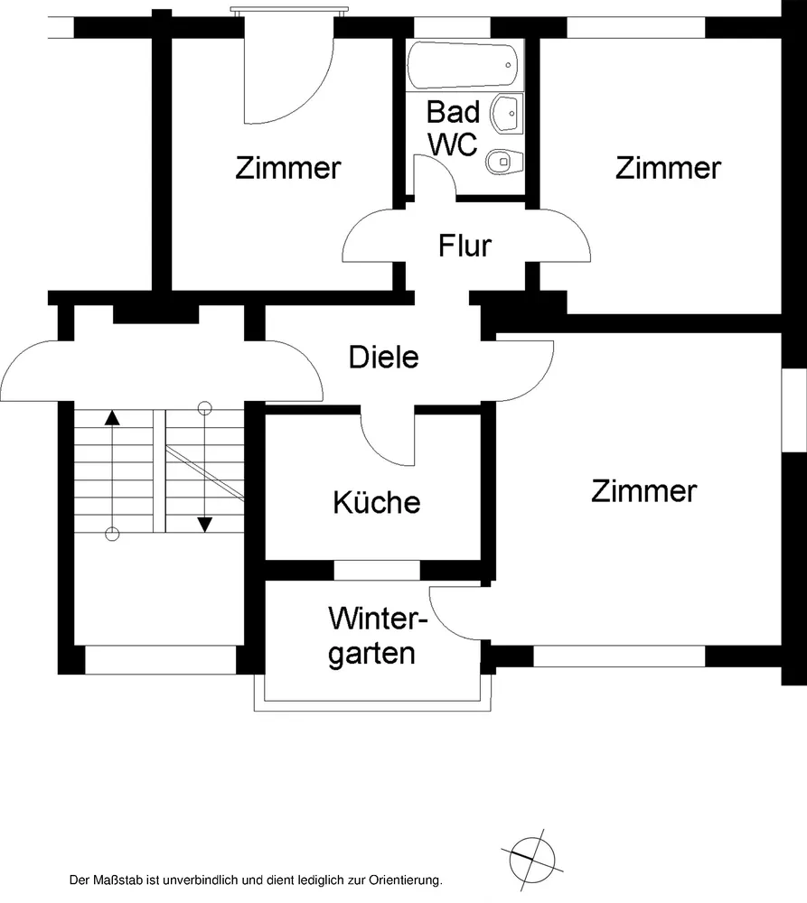 3 Zimmer Wohnung mit 64 m² in Bielefeld – Bild 2
