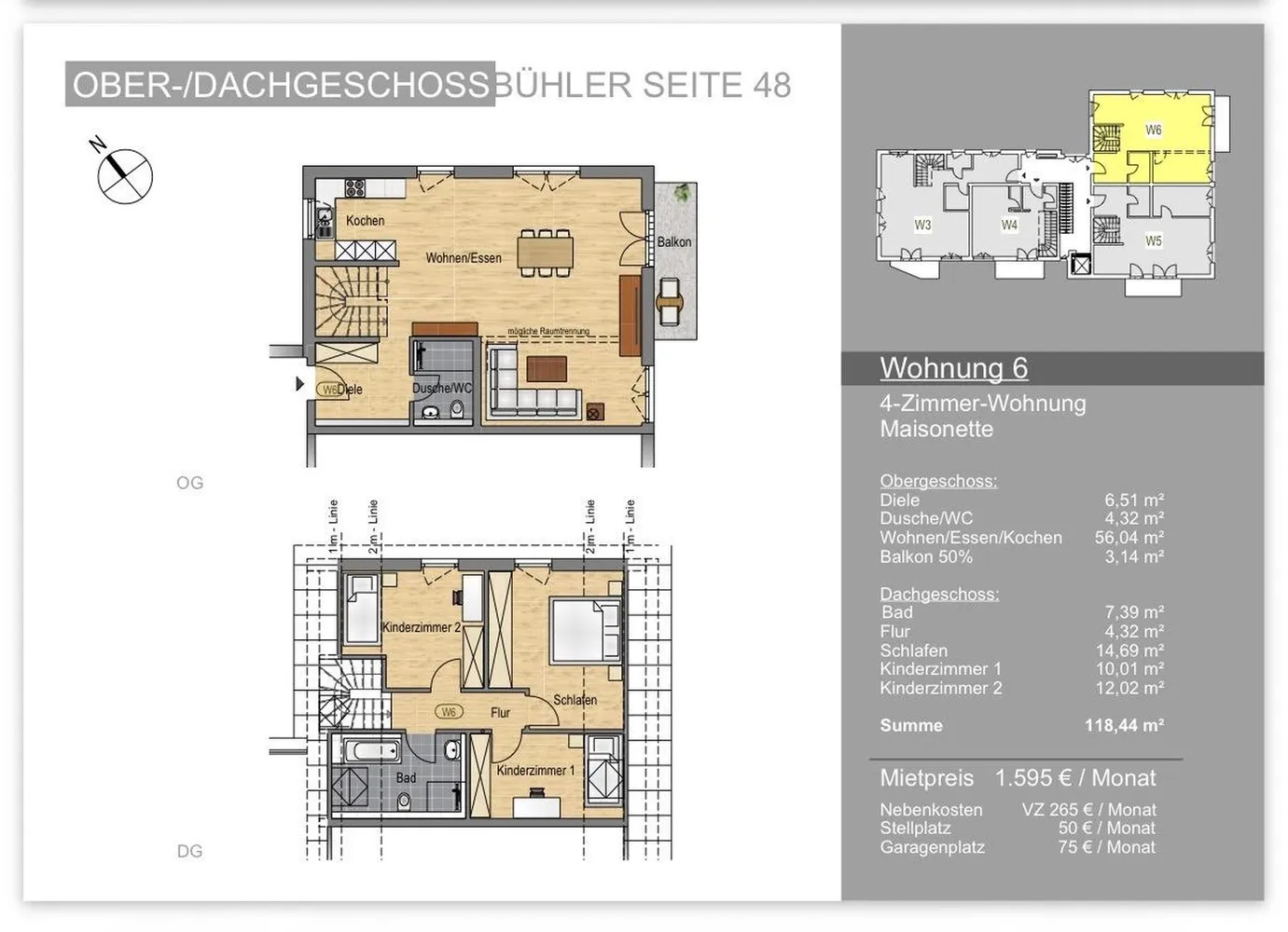 4 Zimmer Wohnung mit 118 m² in Bühl – Bild 1