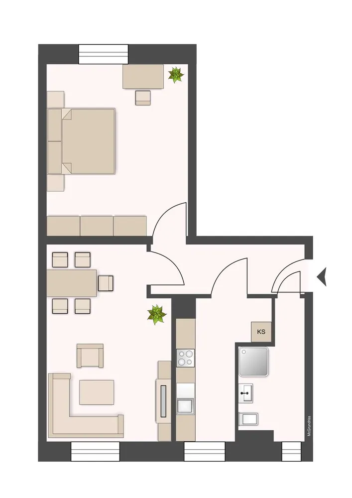 2 Zimmer Wohnung mit 44 m² in Leipzig – Bild 6