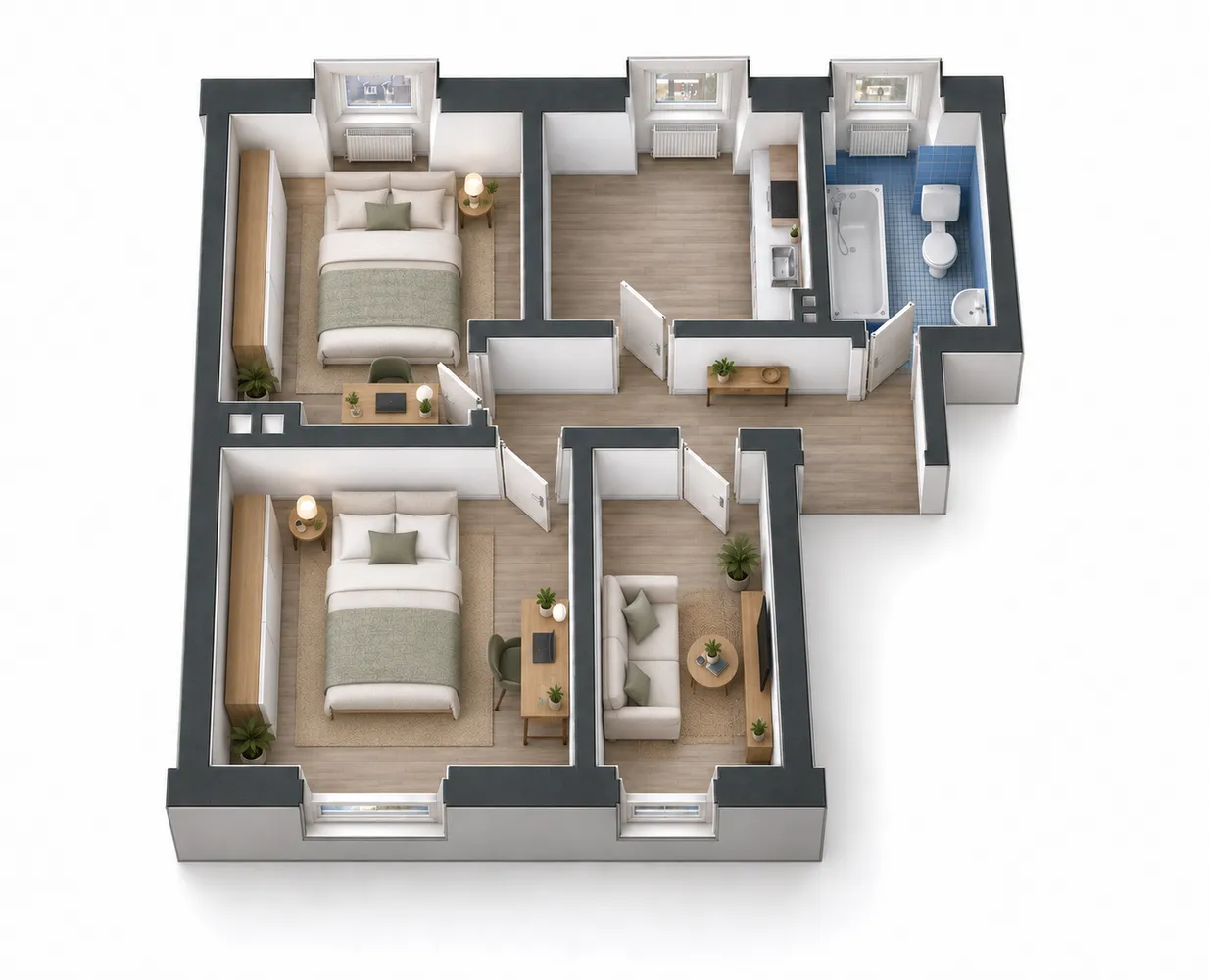 4 Zimmer Wohnung mit 53 m² in Essen – Bild 7